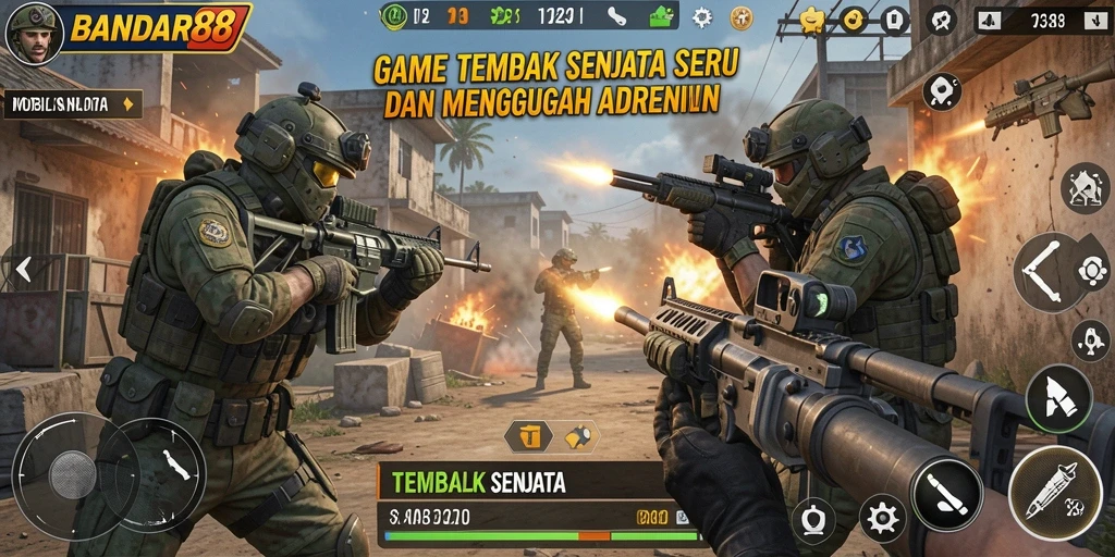 Tampilan antarmuka BANDAR88 dengan grafis detail tingkat tinggi.