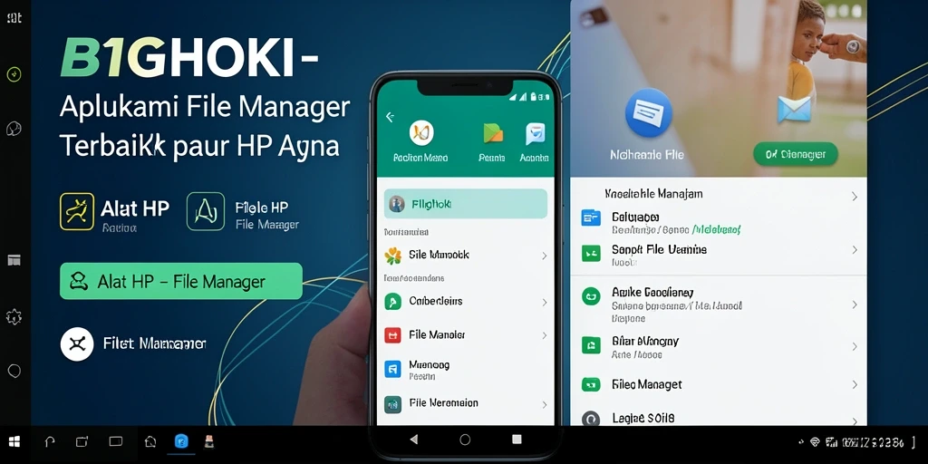Tampilan antarmuka BIGHOKI yang sederhana dan fungsional sebagai File Manager.