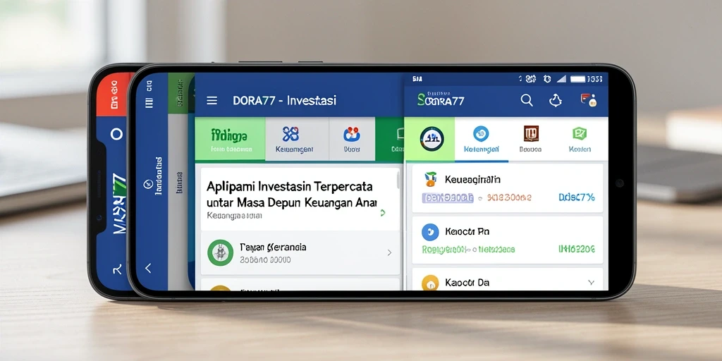 Tampilan antarmuka DORA77 yang sederhana dan informatif.