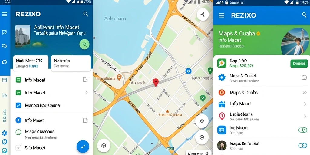 Tampilan antarmuka REZIXO yang intuitif untuk info macet.